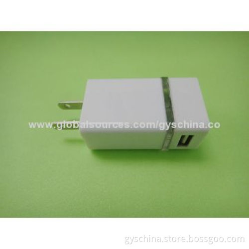 Dual USB Charger, 5V-2.1A Output for Mobile Phones and Tablet PCs, Charge Two Devices at Same Time